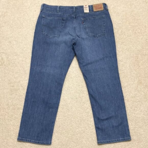 LEVI'S 541 Men’s Athletic Taper Stretch Blue Denim Jeans Size 39x30 - Picture 5 of 8